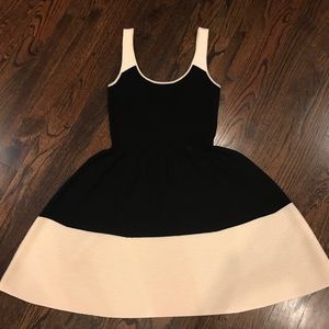 Kate Spade black and cream wool dress.